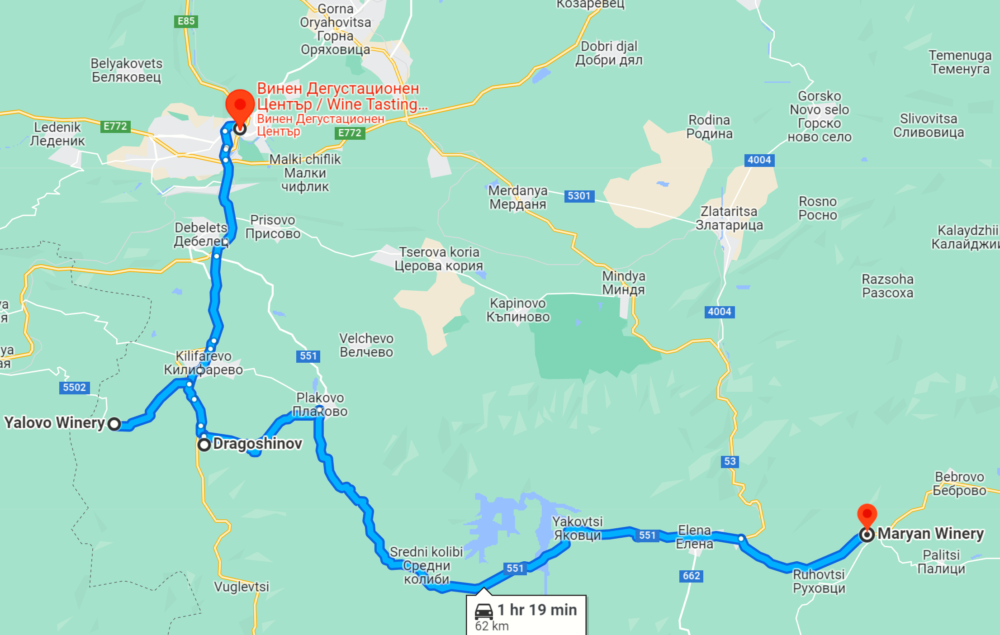 Drumul Vinului Veliko Tarnovo