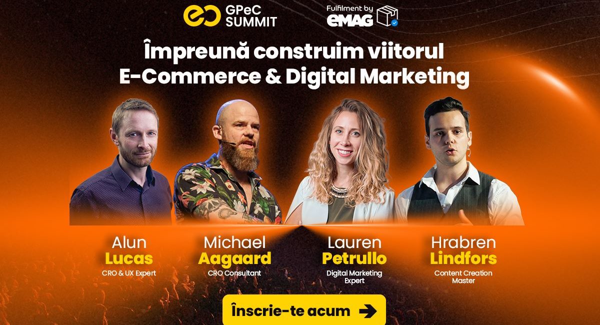 GPeC SUMMIT 26 Mai 2026 - Conferință, Expo și Networking cu 800+ actori relevanți din E-Commerce și Digital Marketing - By Julia