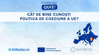 Cât de bine cunosc tinerii politica de coeziune a UE? 680 de persoane au răspuns la „quiz-uri” în proiectul COHERO4EU - By Julia