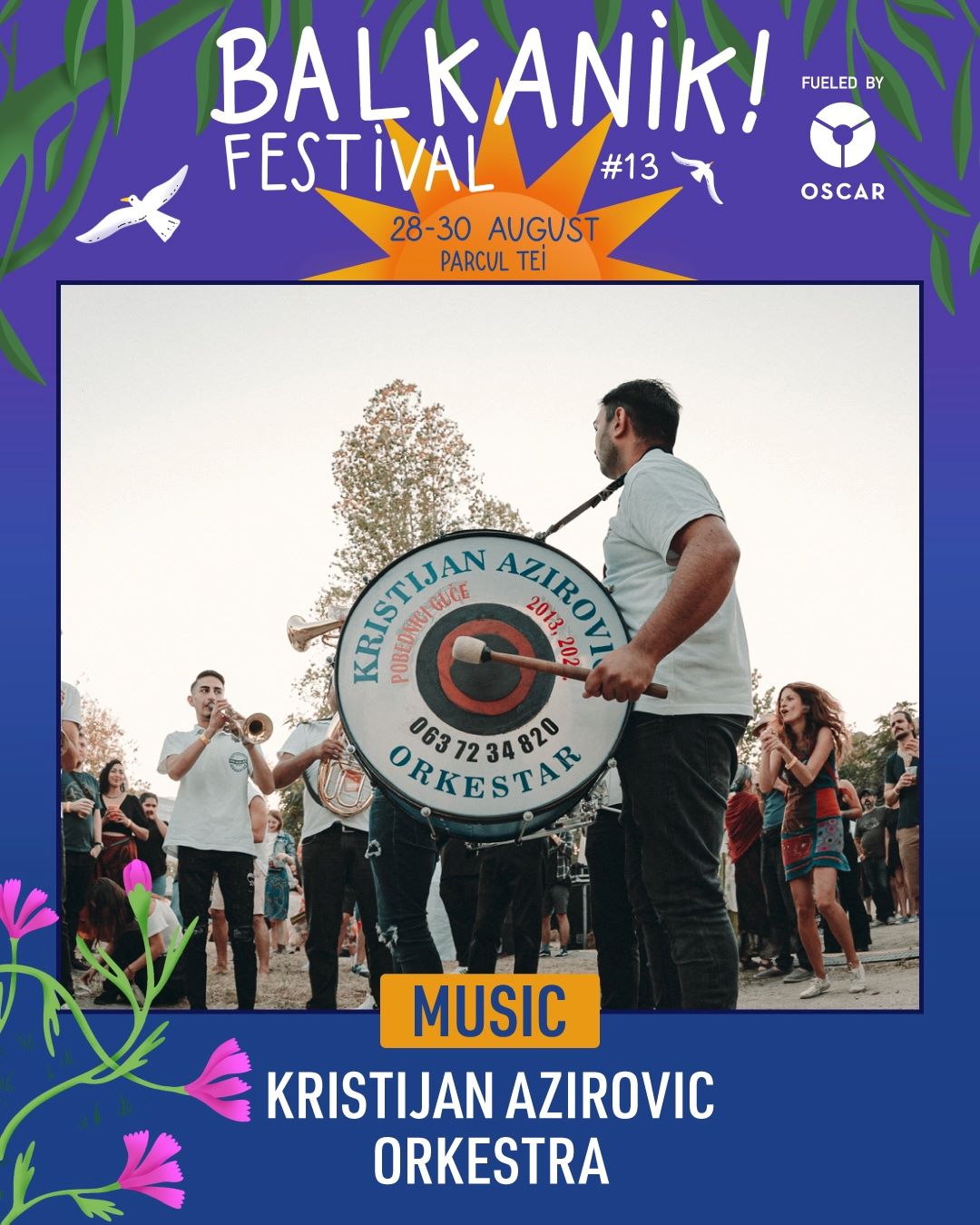 Ladaniva, Zdob și Zdub, Baba Zula, Taraf de Caliu și mulți alții vin la Balkanik Festival #13, între 28 și 30 august, în Parcul Tei din București - By Julia Ladaniva, Zdob și Zdub, Baba Zula, Taraf de Caliu și mulți alții vin la Balkanik Festival #13, între 28 și 30 august, în Parcul Tei din București - By Julia