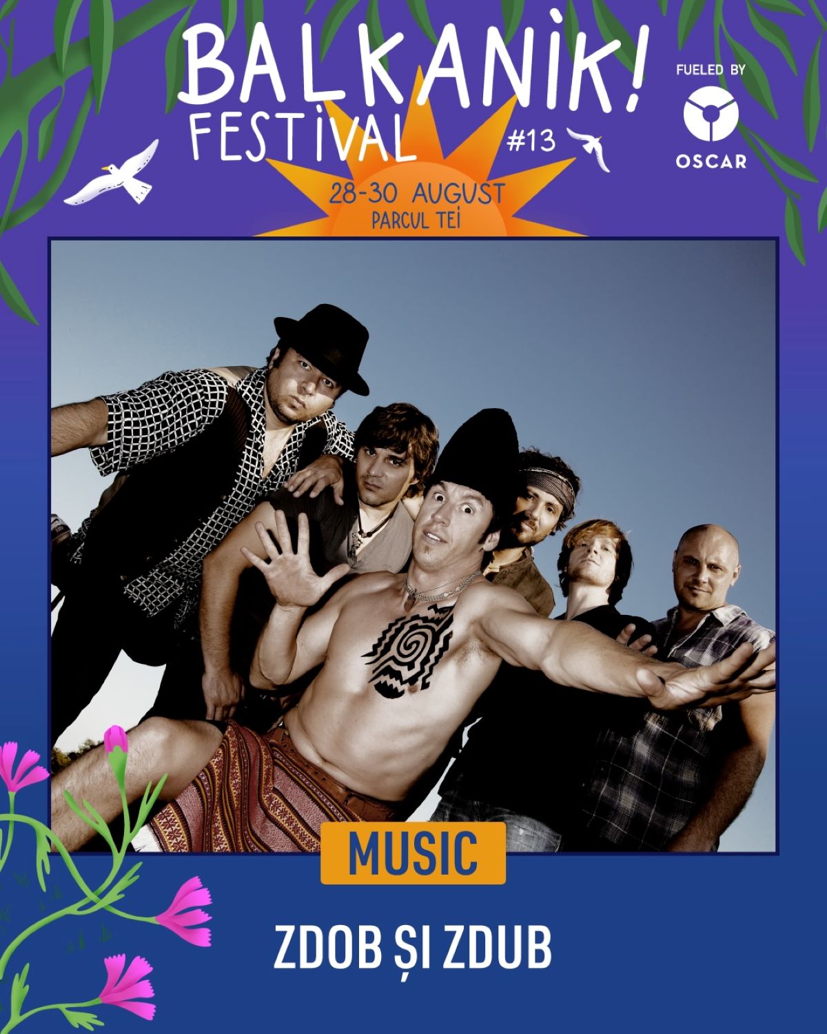 Ladaniva, Zdob și Zdub, Baba Zula, Taraf de Caliu și mulți alții vin la Balkanik Festival #13, între 28 și 30 august, în Parcul Tei din București - By Julia Ladaniva, Zdob și Zdub, Baba Zula, Taraf de Caliu și mulți alții vin la Balkanik Festival #13, între 28 și 30 august, în Parcul Tei din București - By Julia